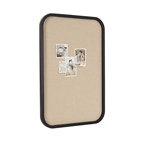 Kate and Laurel Hutton Transitional Pinboard, 20 x 30, Walnut Brown, Radius Rectangle Wall Organi... | Amazon (US)