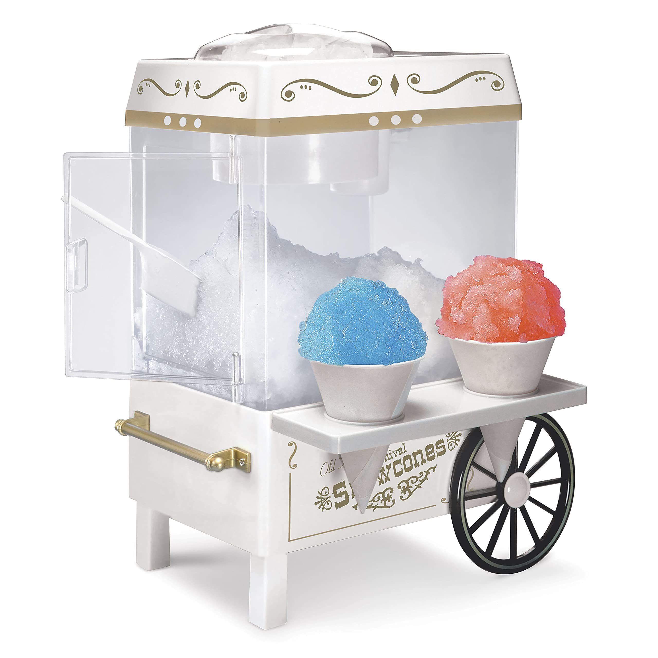 Nostalgia Vintage Countertop Snow Cone Machine - Slushie Machine - Shaved Ice Machine and Crushed... | Amazon (US)