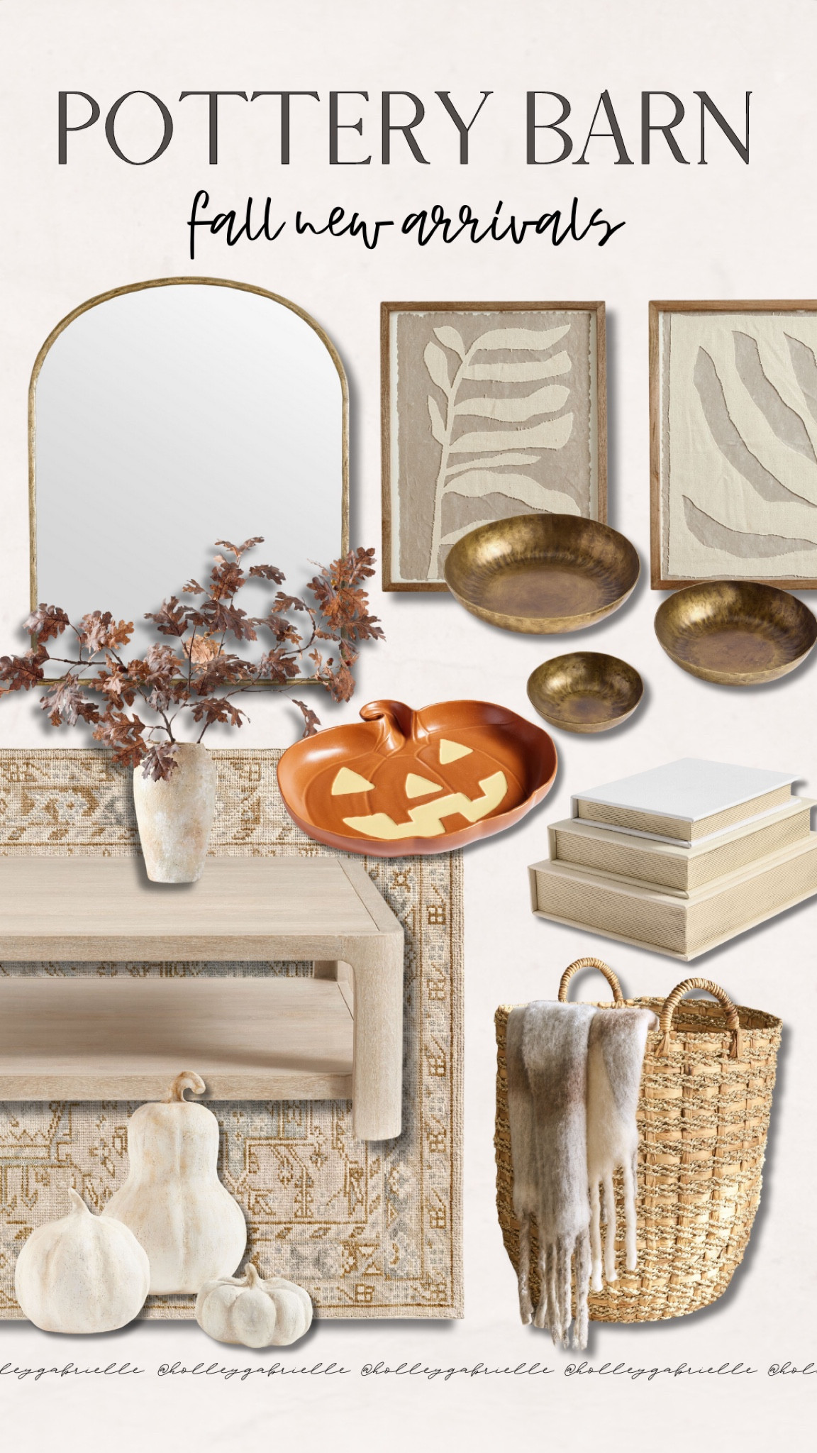 new fall decor from pottery barn🤌🏼✨🤎🍂 

neutral fall decor / new arrivals / mirror / art / classic decor / wicker basket / ottoman / coffee table / Halloween serving tray / decor / book decor / dish trays / Holley Gabrielle 

#LTKSeasonal #LTKStyleTip #LTKHome