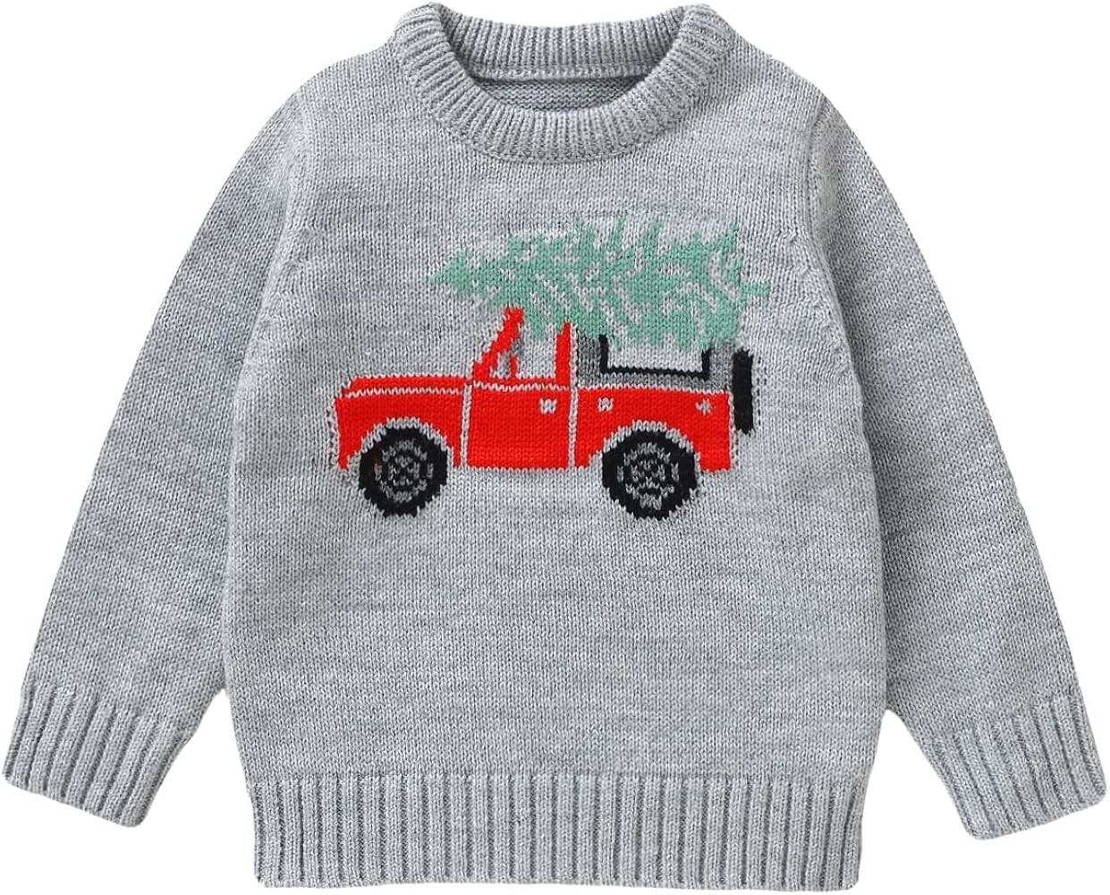 Karwuiio Toddler Baby Boy Christmas Sweater Long Sleeve Knite Sweater Fall Winter Clothes | Amazon (US)