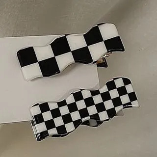 Checkered Hair Clip | YesStyle Global
