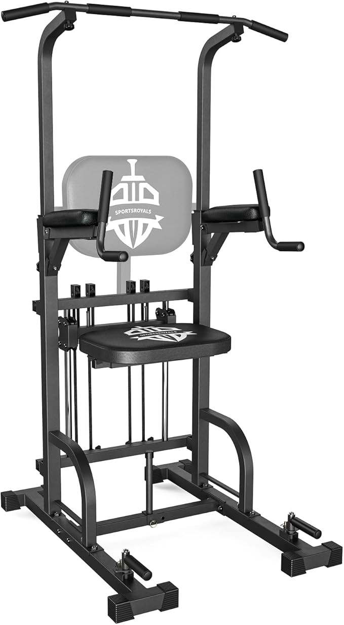 Sportsroyals Power Tower Pull Up Dip Station Assistive Trainer Multi-Function Home Gym Strength T... | Amazon (US)