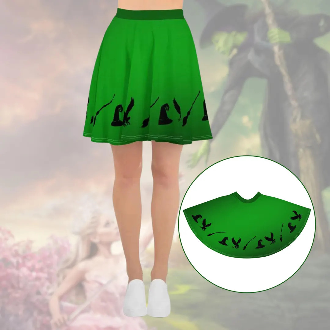 Wicked 2024 Skirt Wicked Witch Green and Black - Etsy | Etsy (US)