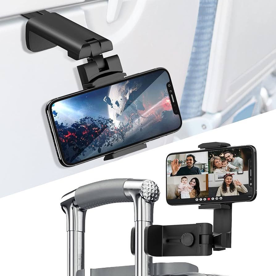 for Universal Airplane Travel Phone Holder: Travel Essentials Phone Mount for Desk with Multi-Dir... | Amazon (US)