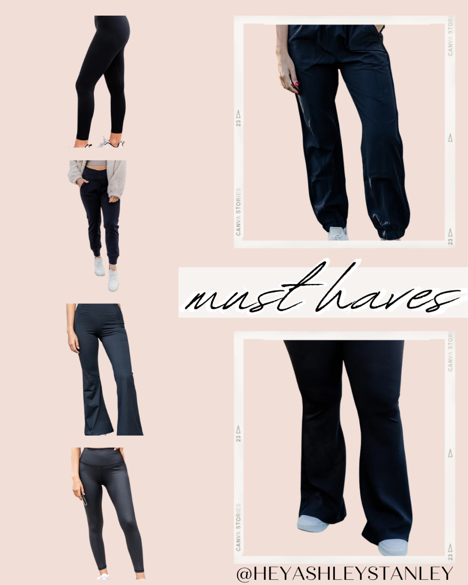 Laptop life means cozy but cute work clothes. I like to be as comfortable as possible, I mean that’s the perk of not going to an office, right?! At the same time - I have zoom calls that I have to turn the camera on for + always feel more productive when I’m a little bit ready. Here are some of my favorite Pink Lily bottoms for that work from home life! | active wear, sweat pants, yoga pants, leggings, workout clothing, joggers, flair leggings, black, neutral, faux leather

#LTKFind #LTKworkwear #LTKcurves