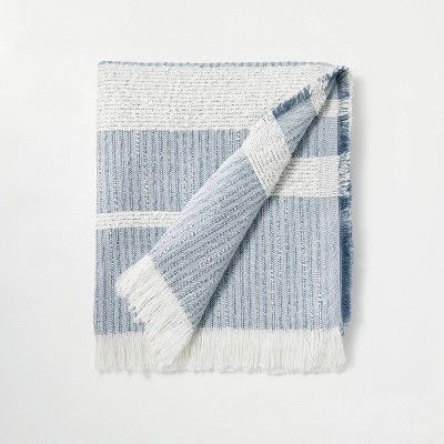 Dimensional Stripe Dobby Throw Blanket - Hearth & Hand™ with Magnolia | Target