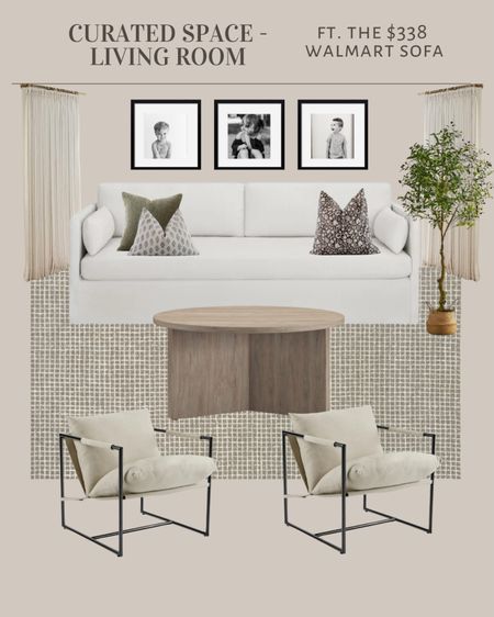 Affordable Living room design featuring the $330 Walmart couch 

#LTKfindsunder100 #LTKhome #LTKstyletip