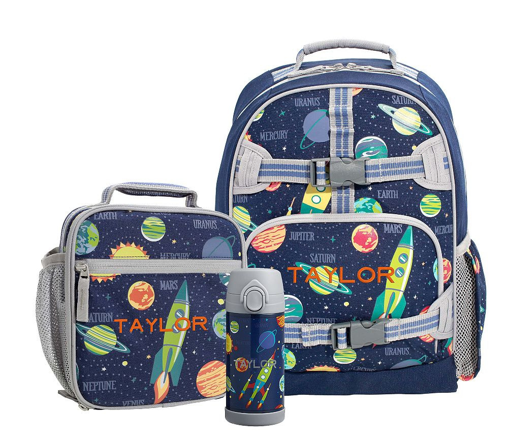 Navy Solar System Glow-in-the-Dark Mackenzie Backpack & Lunch Bundle, Set of 3 | Pottery Barn Kids
