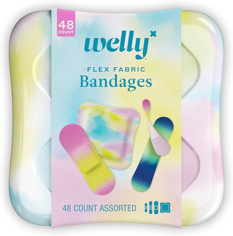 Welly Bandages | Adhesive Flexible Fabric Bravery Badges | Assorted Shapes for Minor Cuts, Scrape... | Amazon (US)