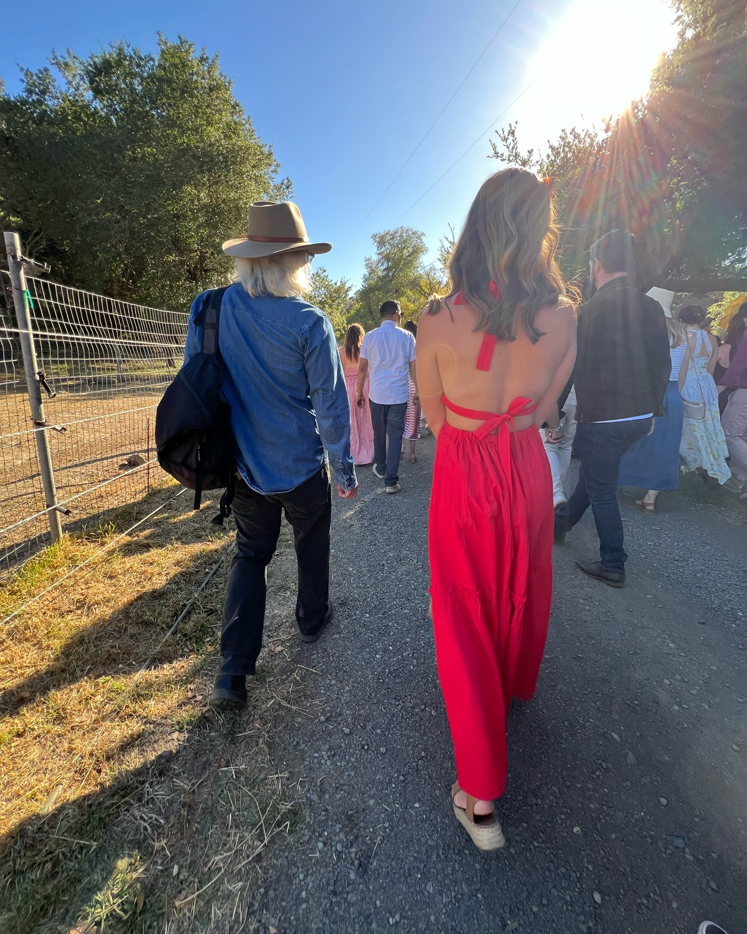 a night on the farm in wine country 🥂 this dress really couldn’t have been better for a night out in the field at Robert Sinskeys private wine dinner