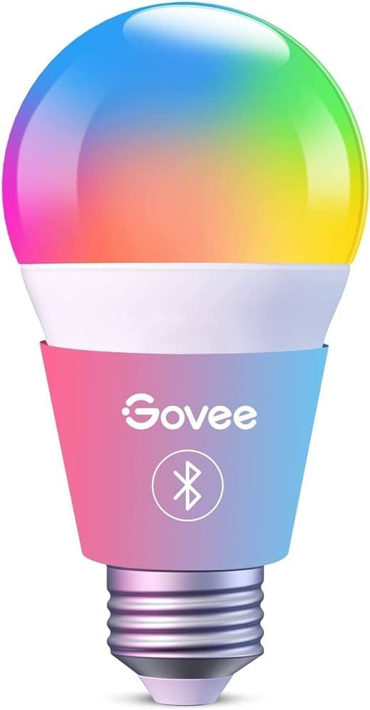 Govee LED Light Bulb Dimmable, Music Sync Color Changing, A19 7W 60W Equivalent, No Hub Required ... | Amazon (US)