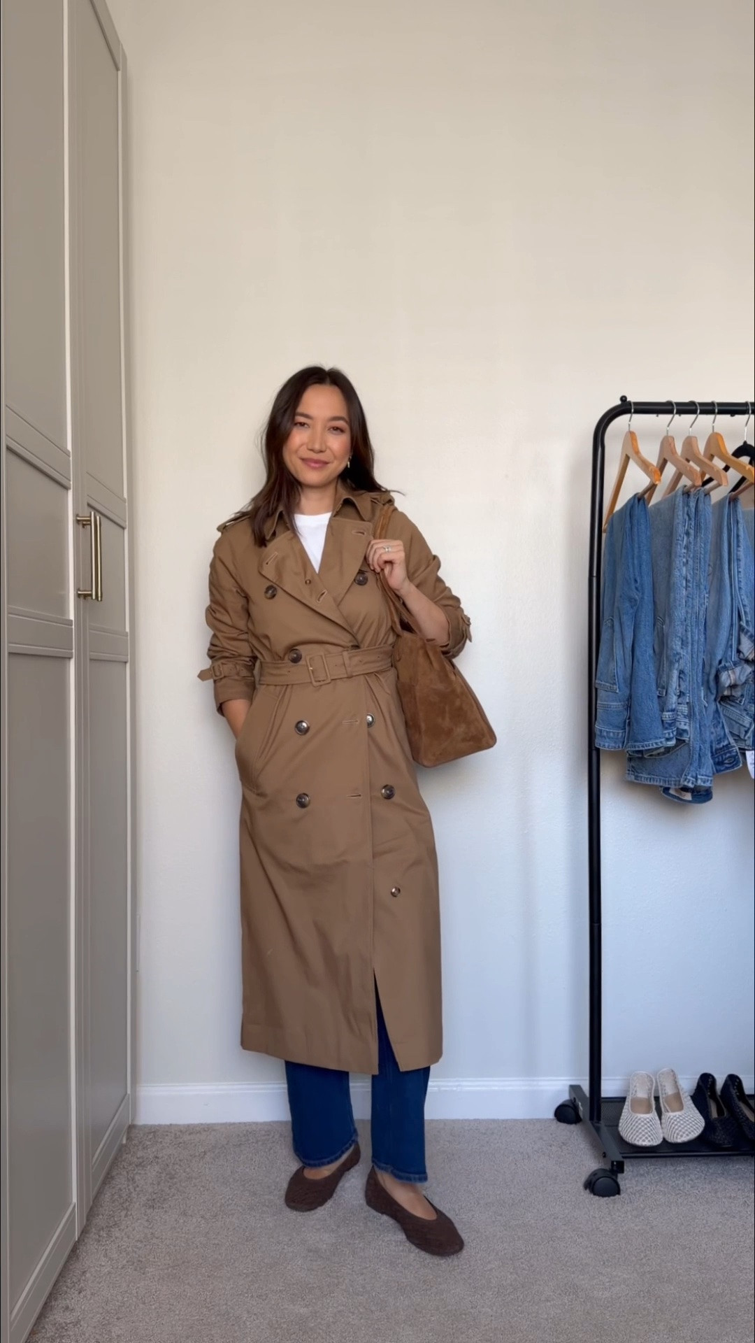 Pre-fall finds: the perfect trench & suede jacket - both under $200

@onequince  trench xs
Suede tote whisky
Cashmere tee small

#quincepartner

#LTKSeasonal #LTKootd
