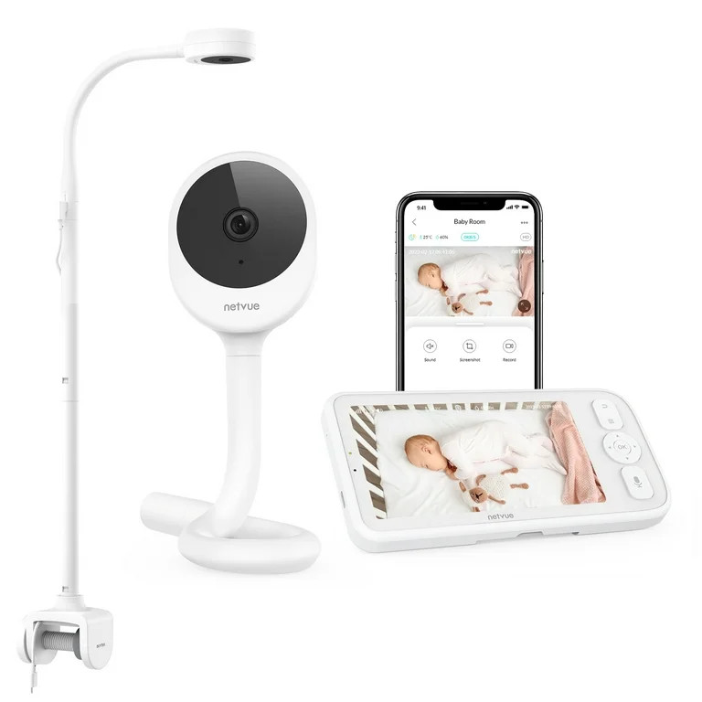 Baby Monitor with Camera and Audio, Netvue Peekababy 1080P HD 5" Video Monitors Security Cameras ... | Walmart (US)