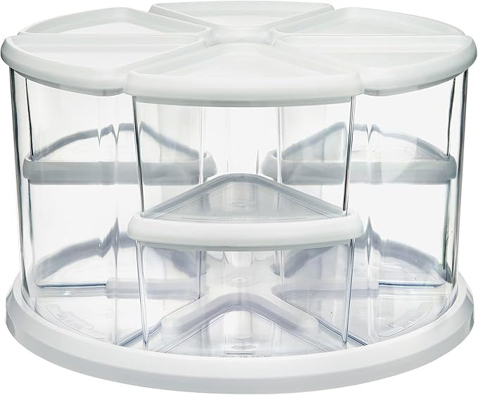 Deflecto Rotating Carousel Craft Organizer, 9-Canister, Includes 3" and 6" Canisters, Removable, ... | Amazon (US)
