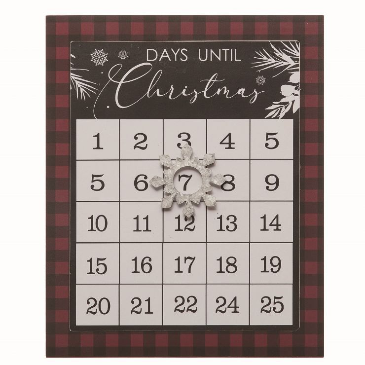 Transpac Wood White Christmas Countdown Advent Calendar | Target