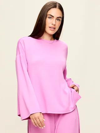 Bounce Lite Oversized Bell-Sleeve Tunic | Old Navy (US)