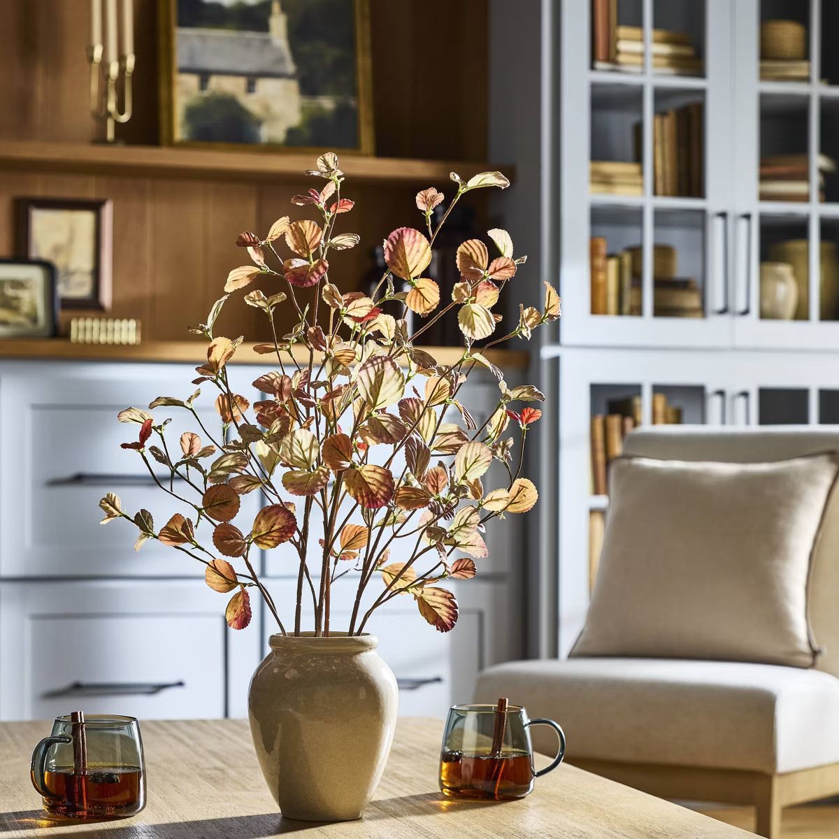 20" Faux Hazel Leaf Fall Arrangement - Hearth & Hand™ with Magnolia | Target