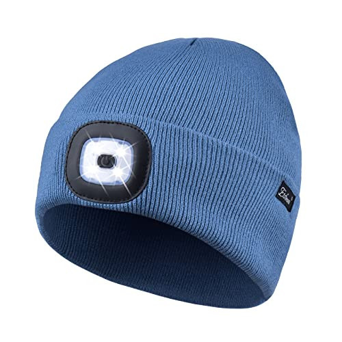Etsfmoa Unisex Beanie with The Light Gifts for Men Dad Father USB Rechargeable Caps | Amazon (US)
