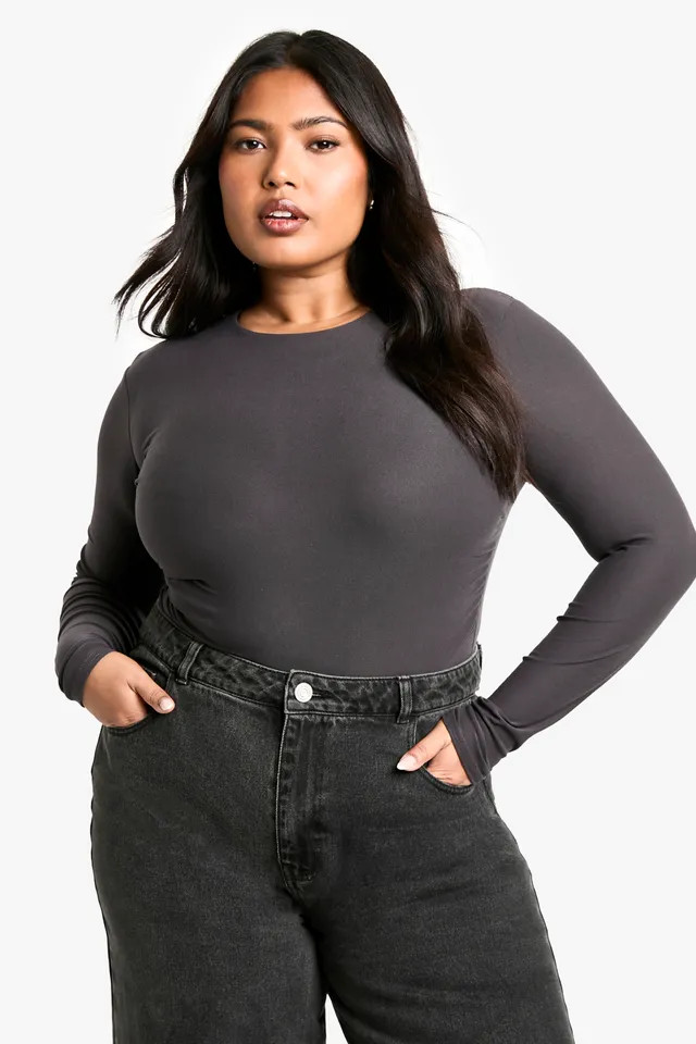 Plus Mid Waist Baggy Fit Jean | Boohoo.com (UK & IE)