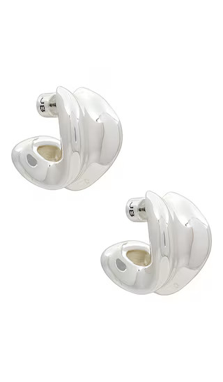 Doune Chunky Hoop in Silver | Revolve Clothing (Global)