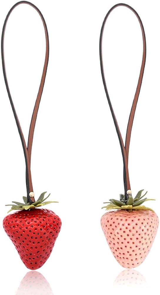 Strawberry Keychain Strawberry Accessories Cute Rabbit Bag Charms for Handbags Valentines Day Eas... | Amazon (US)