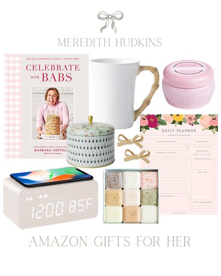 Cookbook, celebrate with Babs, coffee mug, Bamboo coffee mug, candle, paint, weekly planner, soap, bow earrings, Kate spade, electric clock, Preppy, timeless, classic, Amazon home, gifts for her, gifts for mom, gifts for mother-in-law, gifts for daughter

#LTKunder50 #LTKsalealert #LTKhome