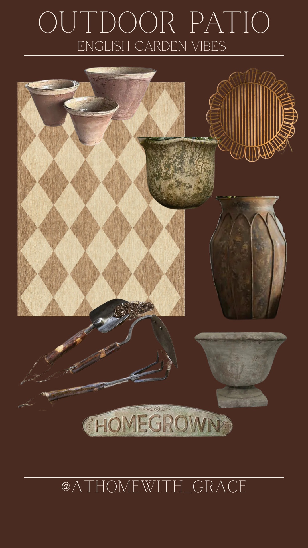 Vintage English garden vibes. Summer outdoor. Patio. Outdoor garden. Back patio. Porch. English inspired. European inspired. Garden tools. Garden decor  

#LTKSeasonal #LTKHome