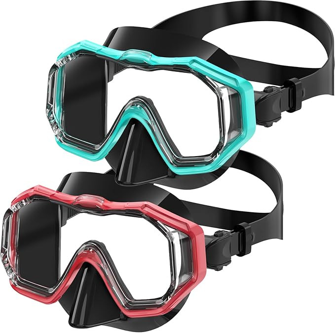 Bairuifu Kids Swim Goggles for Kids 4-16, Anti-Shattered Lens/Anti-Fog / 180° Panoramic View/Kid... | Amazon (US)