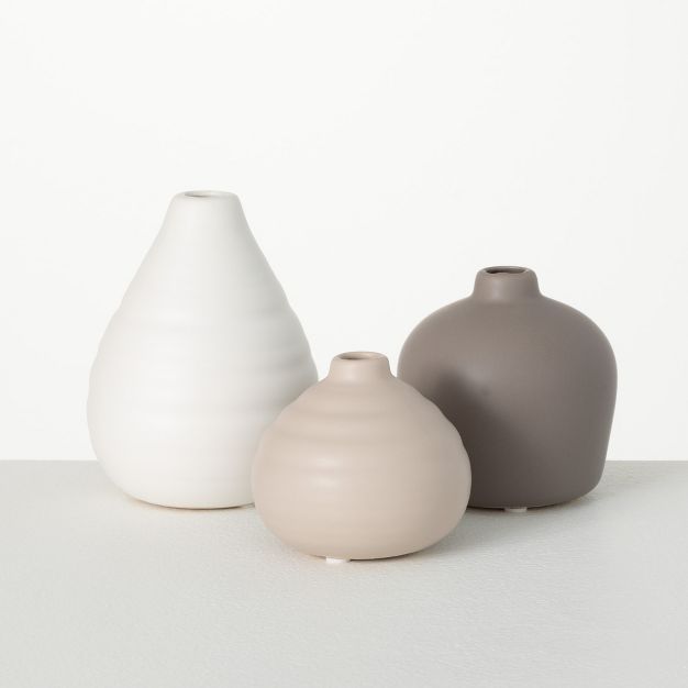 Sullivans Modern Vase Set of 3, 5"H, 4"H, 3"H, Multicolored | Target