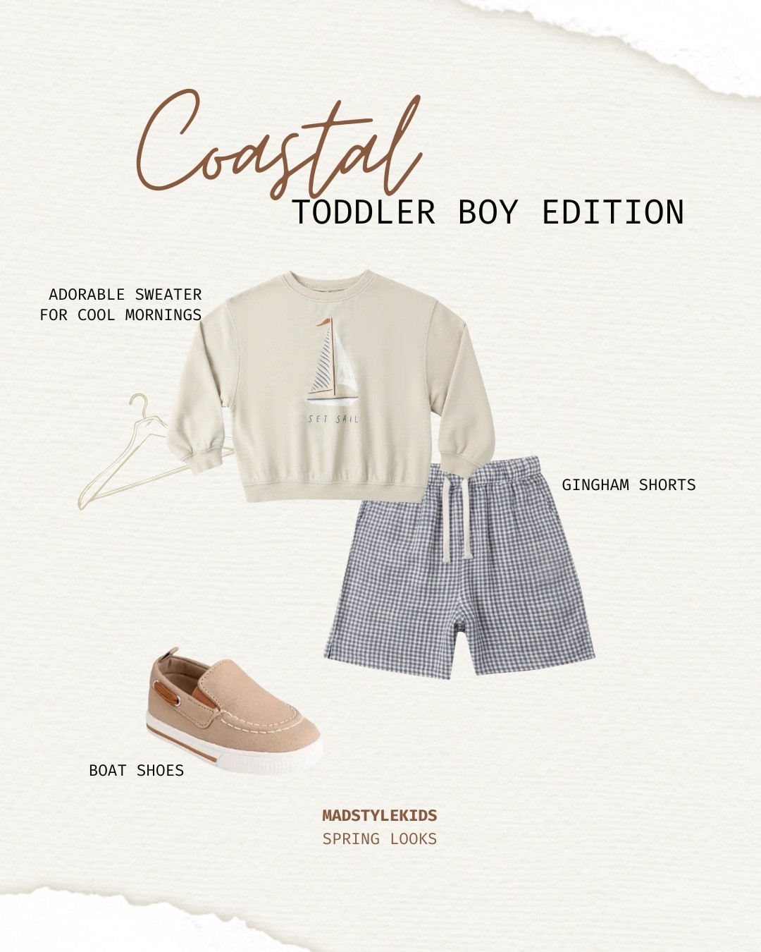 Coastal toddler boy outfit for spring 🐚
This adorable sailboat sweater + gingham shorts combo is perfect for cool mornings and sunny afternoons. Finished with classic boat shoes for the cutest preppy look.
Perfect for spring family photos, vacation, Easter outfits, or everyday style.
Shop this toddler boy spring outfit before sizes sell out!
#toddlerboystyle #toddleroutfit #springtoddlerstyle #preppytoddler #coastalkids #toddlerfashion #springkidsstyle



#LTKootd #LTKBaby #LTKKids