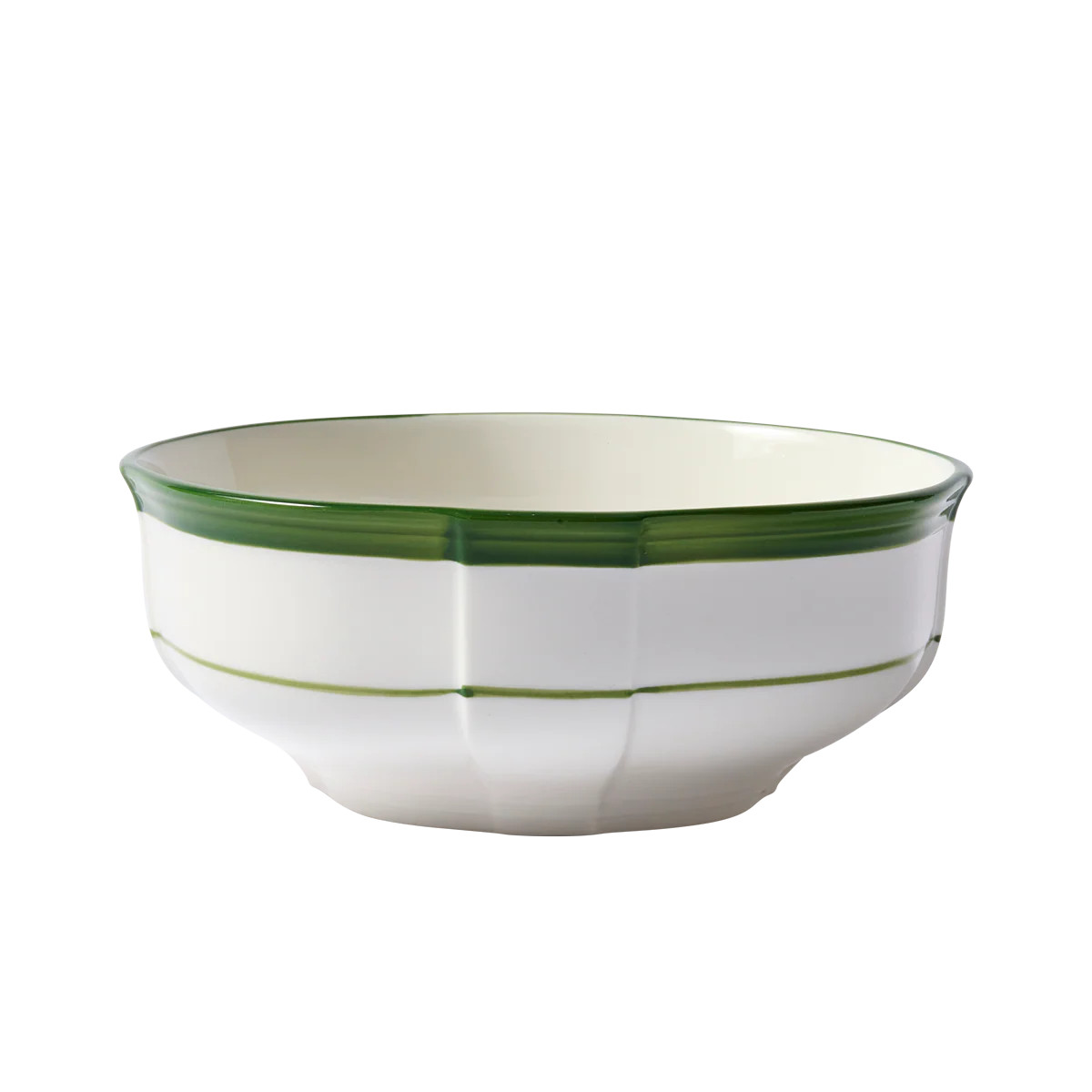 Soft Scallop Green Embossed Bowl | In The Roundhouse