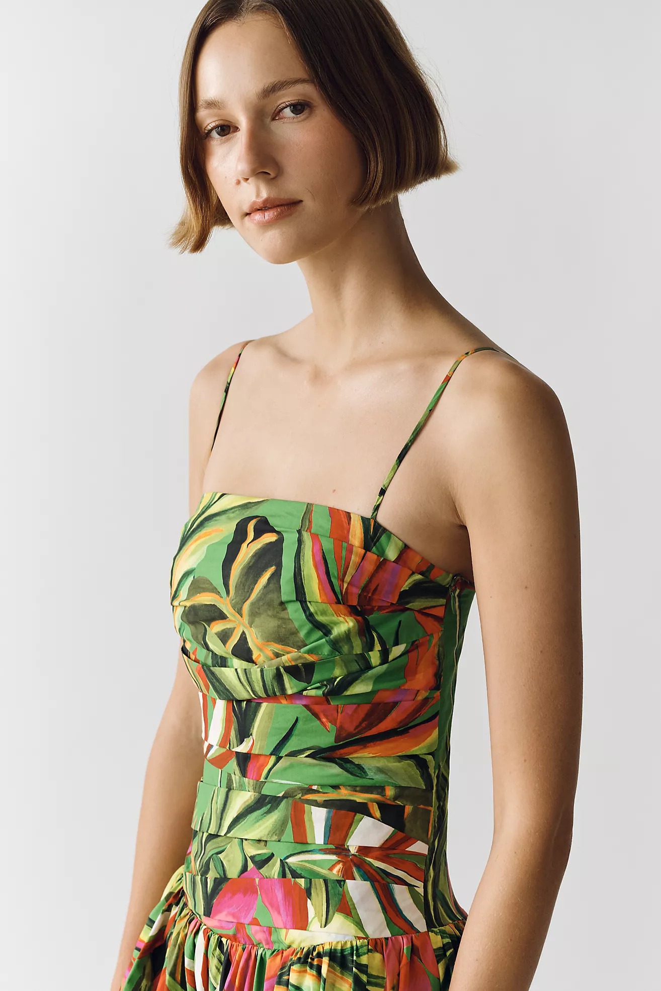 Farm Rio Cotton Tropical Print Maxi Dress | Anthropologie (US)