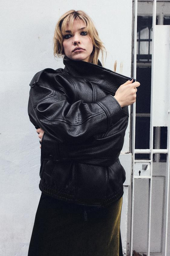 FAUX LEATHER JACKET | Zara US