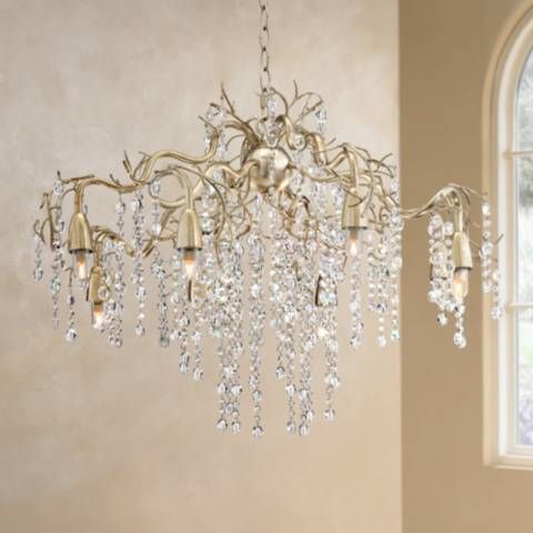 Possini Euro Branches 31" Wide Silver Champagne Chandelier - #V8455 | Lamps Plus | LampsPlus.com