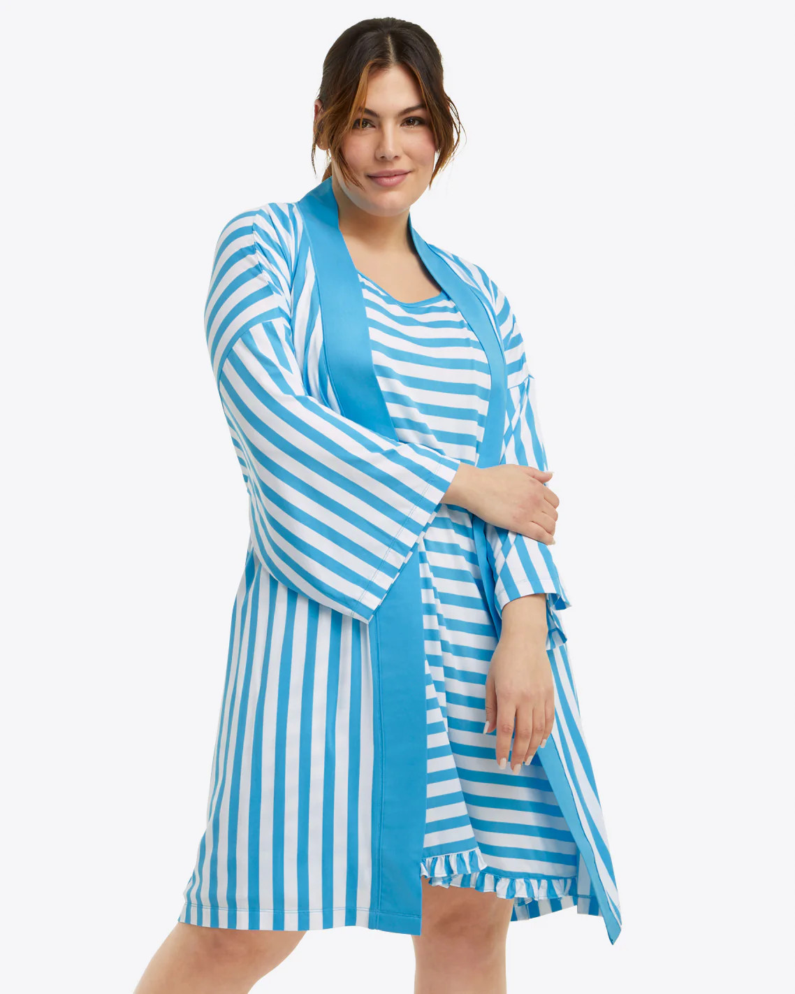 Louise Robe in Awning Stripe | Draper James (US)