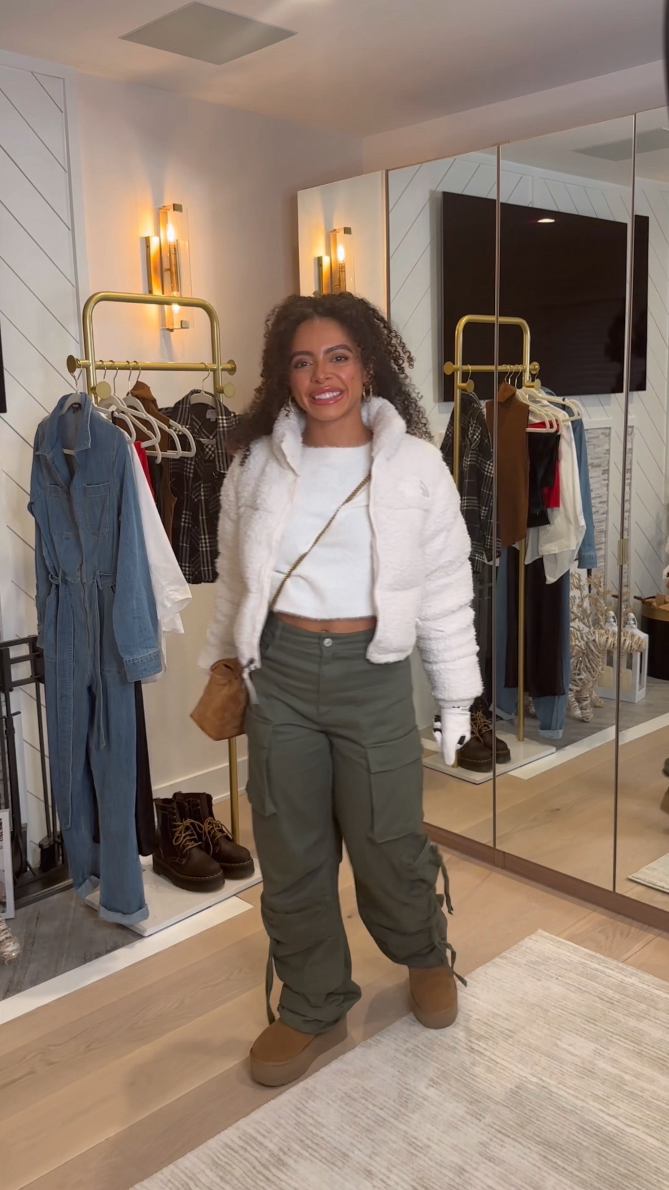 Rocking baggy cargos for a cozy Christmas shopping spree—major obsessed because they’re giving major Avril Lavigne vibes! 🛍️👖 #CasualFashion #winterfadhion
 #cozyoutfit #outfitinspo #casualoutfitinspo

#LTKVideo #LTKstyletip