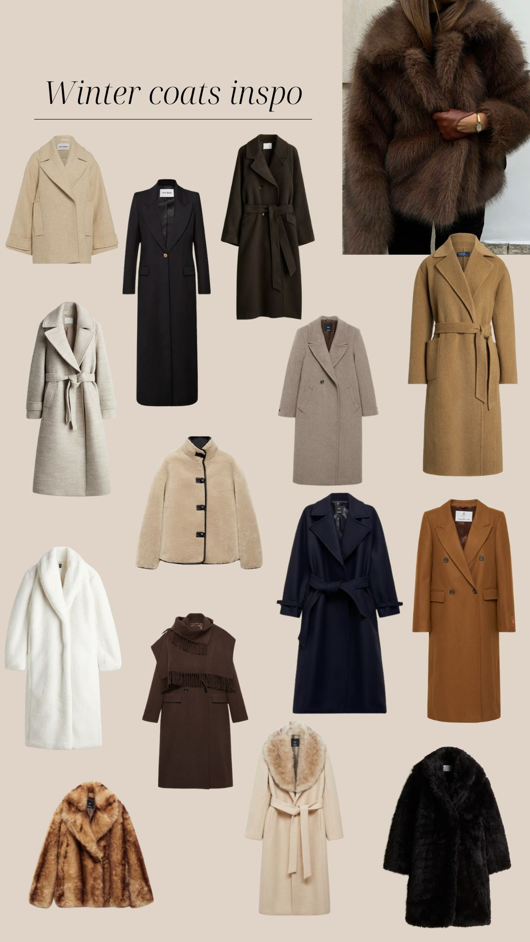 Winter wear, winter coat, wool coat, neutral coats, neutral outfits, fall coat, brown coat, winter vibes, fall vibes. 

 #LTKnederlands #LTKeurope #LTKwinter