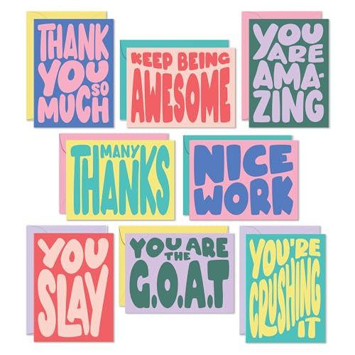 Sweetzer & Orange S&O Set of 24 Cute Appreciation Cards with Envelopes - 8 Teacher Appreciation C... | Amazon (US)
