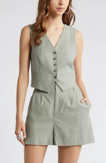 Linen Blend Vest | Nordstrom