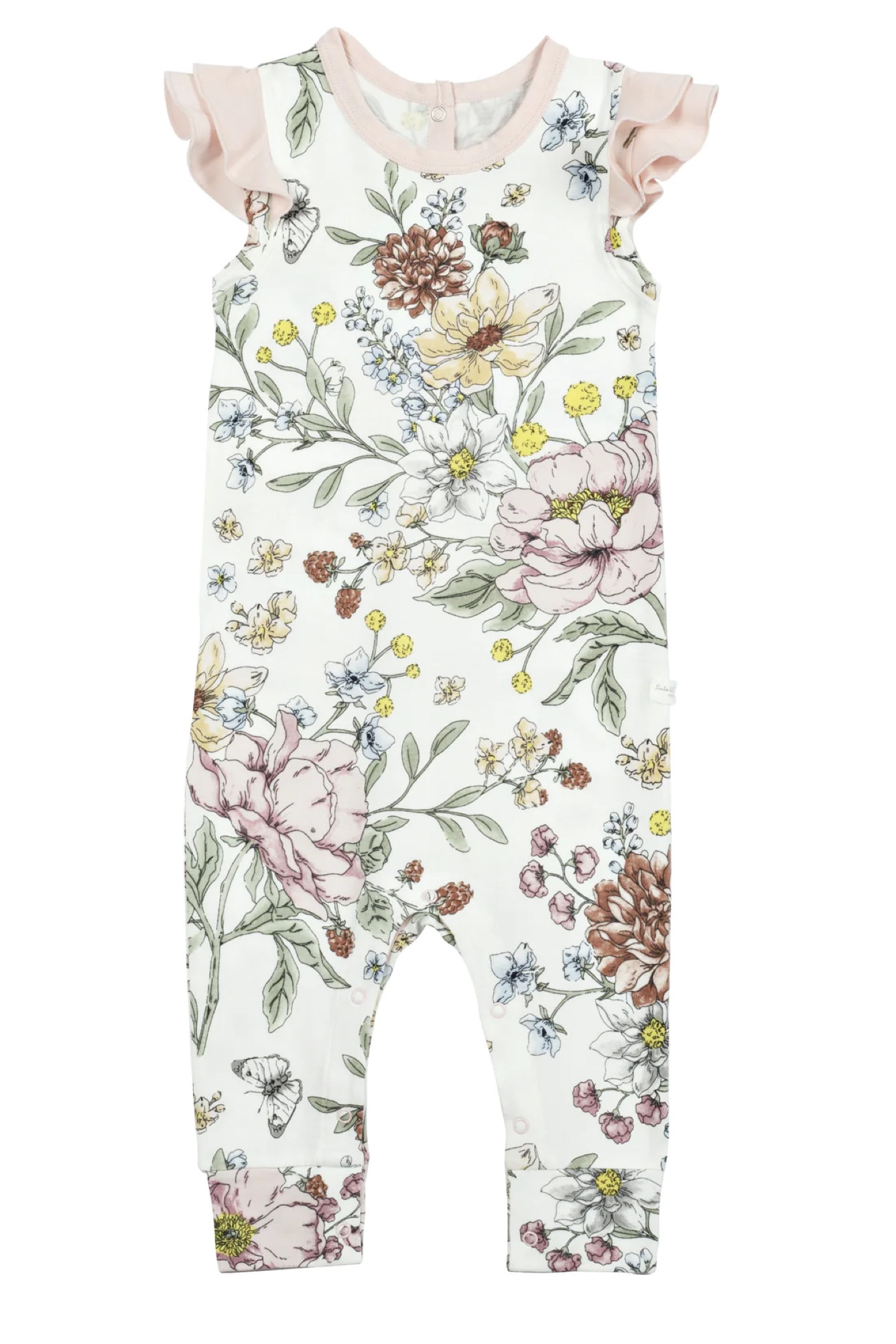 I was so obsessed with this print I got this romper, a hat, a onesie, and a blanket all in the same print 😂🌸 I love the little frilly detailing on the shoulder too! 

#LTKbaby #LTKkids