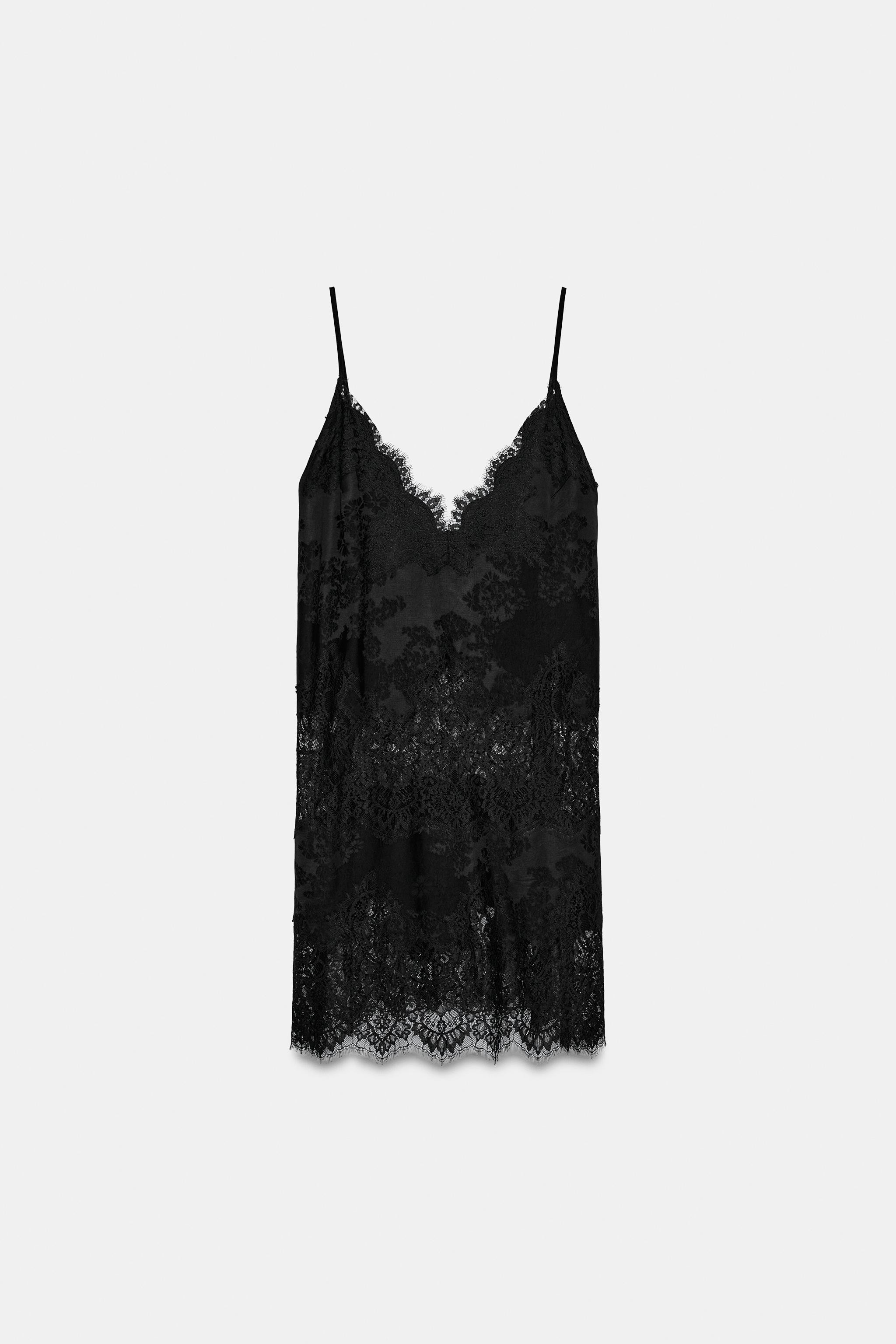 ZW COLLECTION LONG LACE TOP | Zara UK
