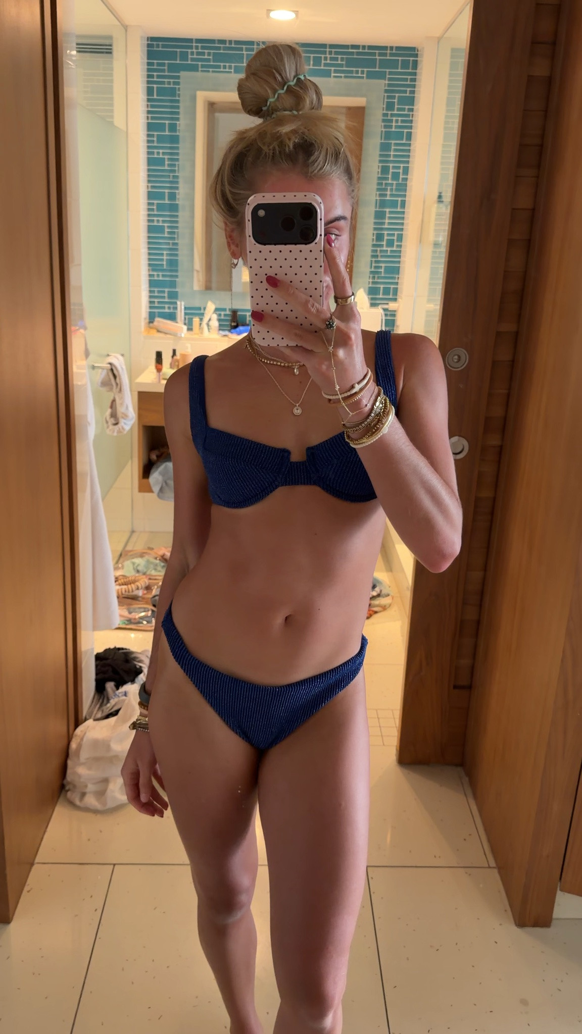 My outfit for the Bahamas we went deep sea fishing! I am wearing my favorite @VETCHY    bikini size xs. My linen button down is gap size small and my shorts I’m obsessed @renttherunway    code RTRXSVOSEN50 From @cultgaia

#LTKootd #LTKSwim #LTKTravel