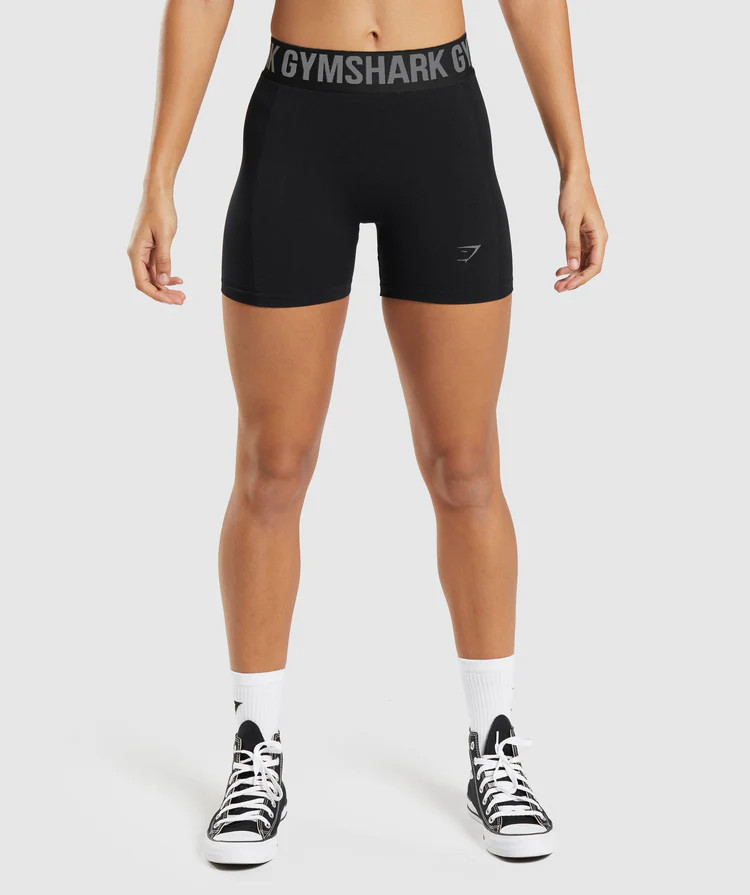 Gymshark Flex Shorts - Black/Charcoal Grey | Gymshark US