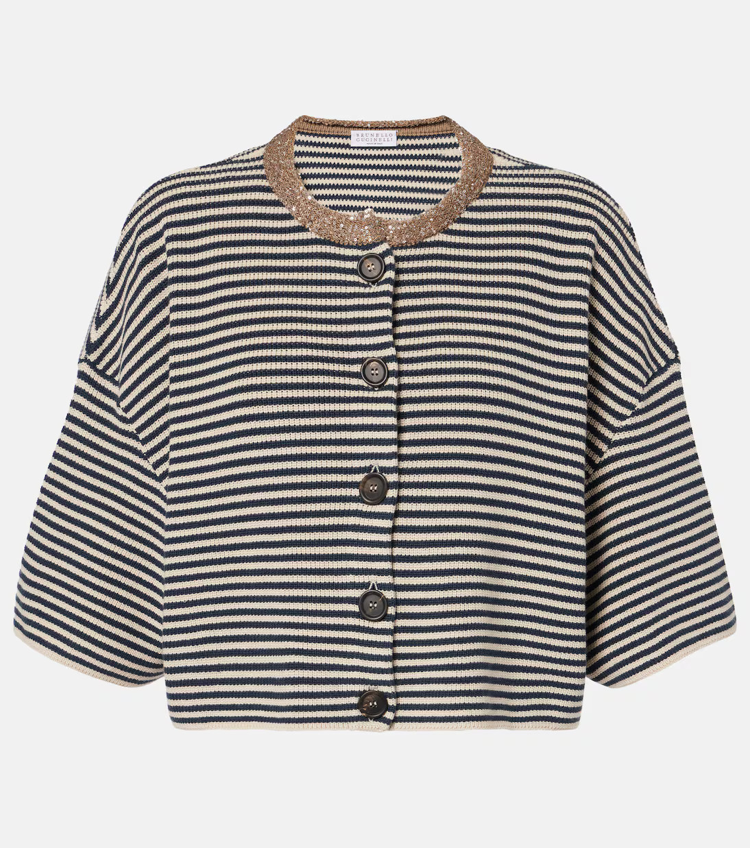 Monili striped cotton top | Mytheresa (US/CA)