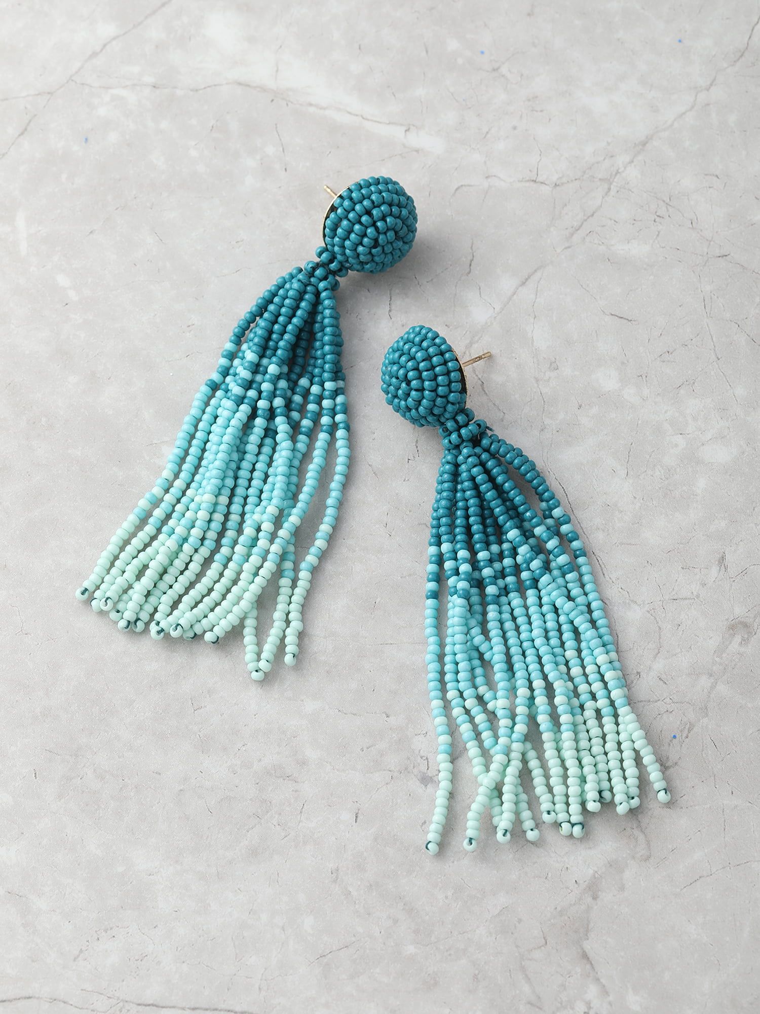 Time and Tru Women's Beaded Tassel Earrings | Walmart (US)