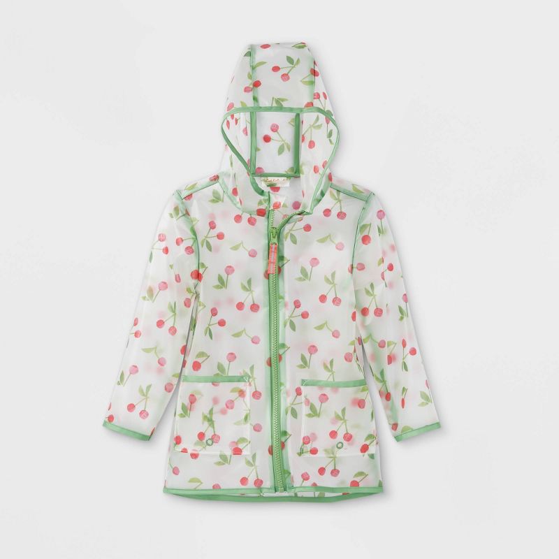 Toddler Cherry Print Rain Jacket - Cat & Jack™ Cherry Pink | Target