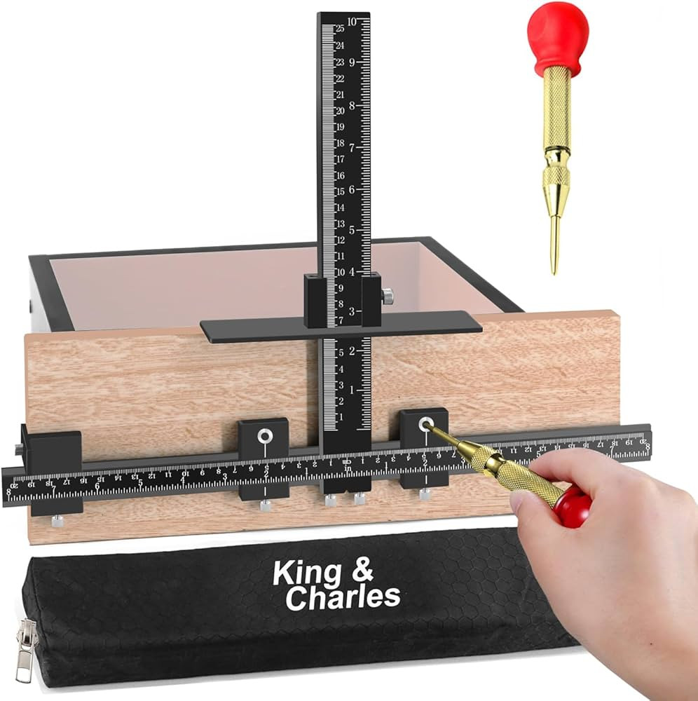 King&Charles Cabinet Hardware Jig, Aluminum Alloy Cabinet Handle Jig with Automatic Center Punch,... | Amazon (US)