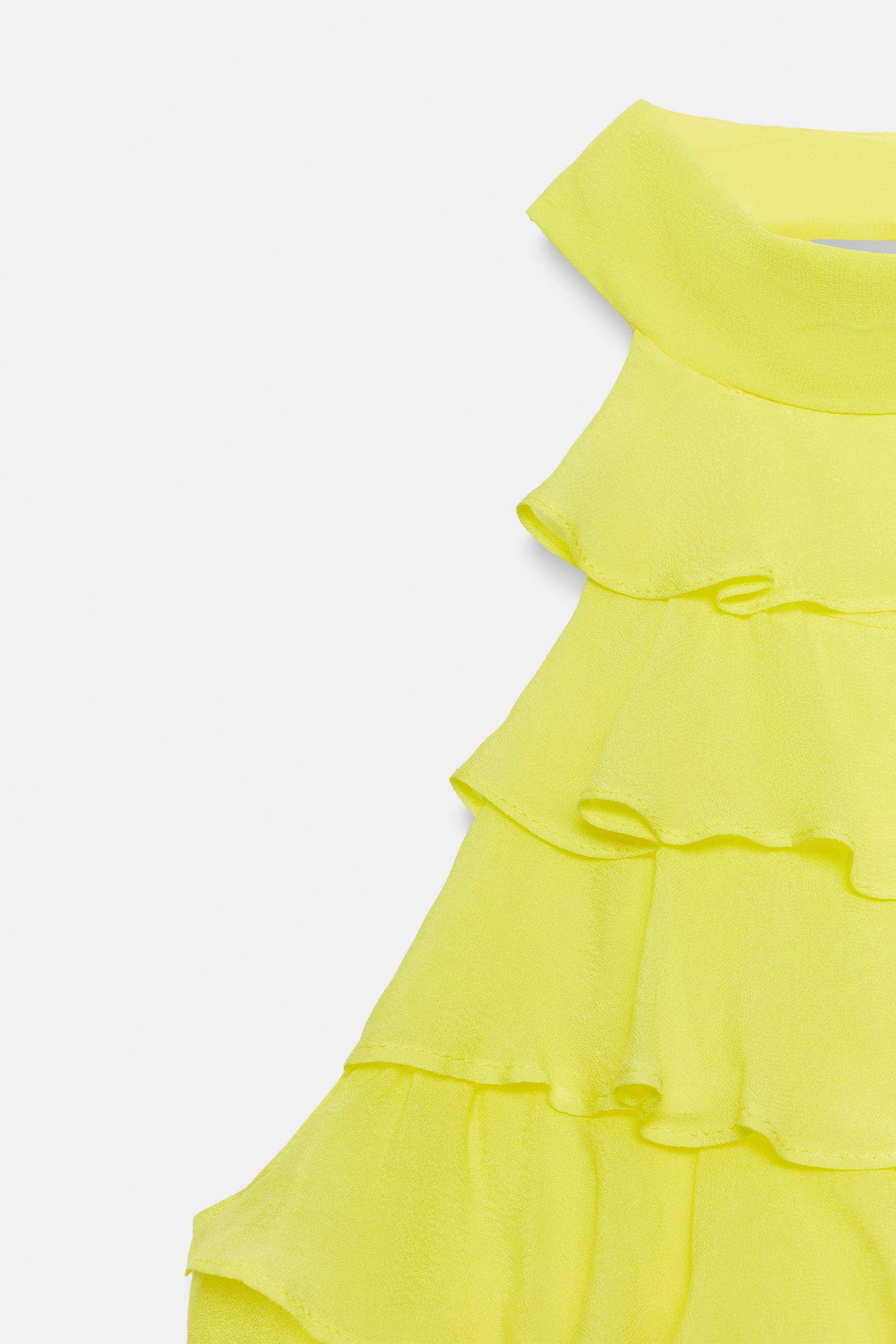 GEORGETTE HALTER TOP | Zara US