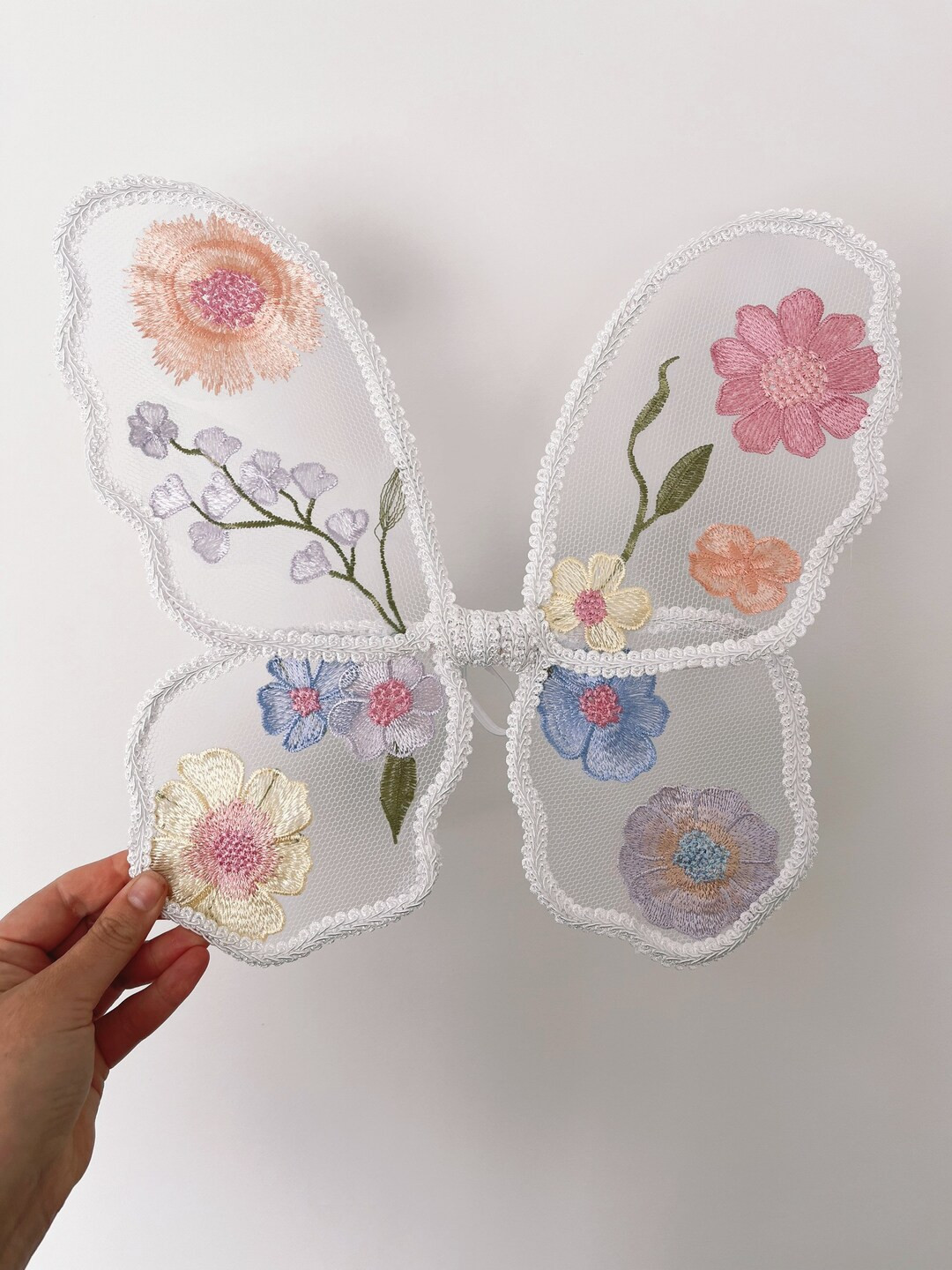 Pastel Fairy wings | flower fairy wings | lace fairy wings | toddler fairy wings | butterfly wing... | Etsy (US)