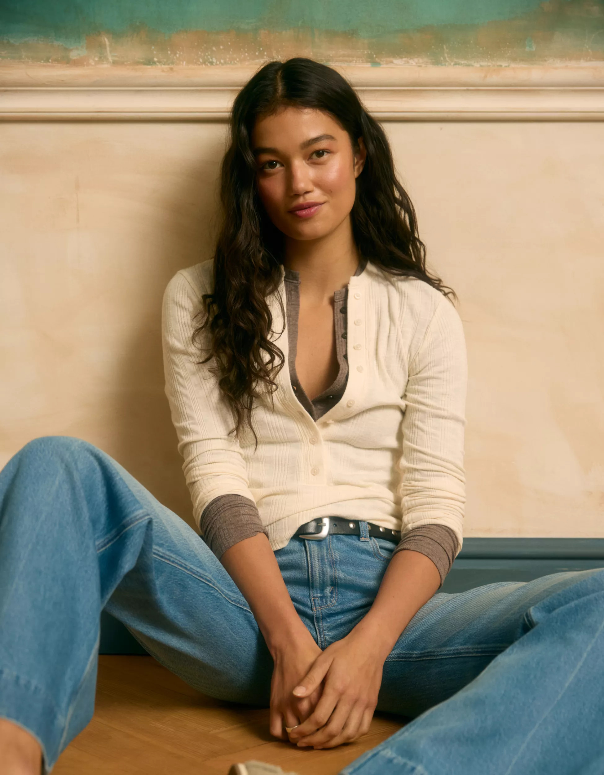 AE Long Sleeve Henley T-Shirt | American Eagle Outfitters (US & CA)